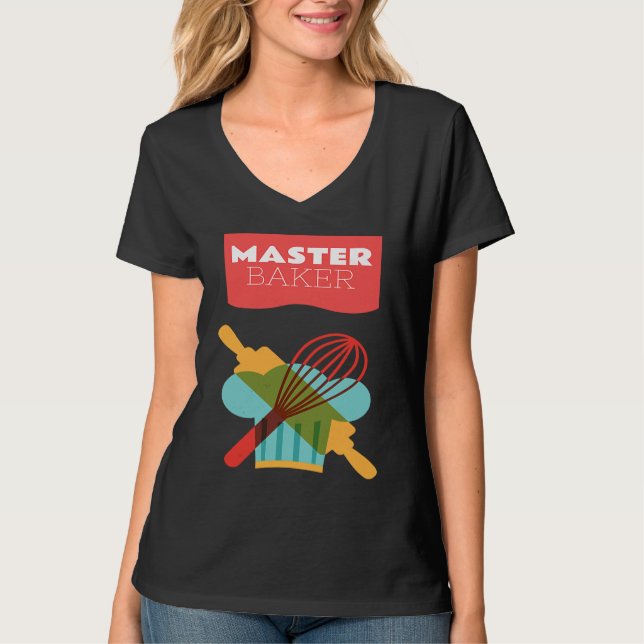 Master Baker Kitchen Baking T-Shirt (Vorderseite)