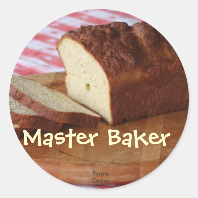 Master Baker Runder Aufkleber (Vorderseite)