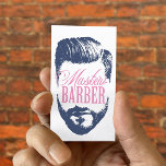 Master Barber Navy Blue Typografy Barbershop Visitenkarte<br><div class="desc">Master Barber Navy Blue Typografy Barbershop Business Cards.</div>