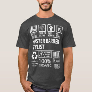 Master Barber Stylist Multitasking-Job Geschenk Pu T-Shirt
