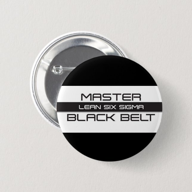Master Black Belt Button (Vorne & Hinten)