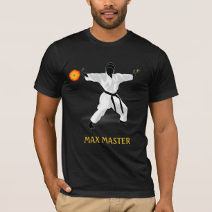 Master Black Belt, Feuerball und Kalligrafie T-Shirt