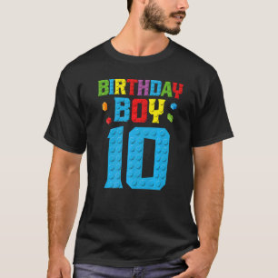 Master Builder 10. Geburtstag Junge Zehn 10 Jahre  T-Shirt