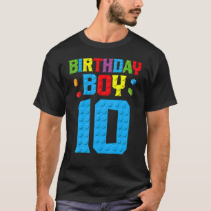 Master Builder 10. Geburtstag Junge Zehn 10 Jahre T-Shirt