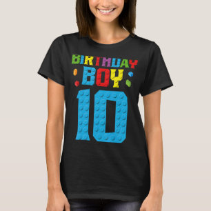 Master Builder 10. Geburtstag Junge Zehn 10 Jahre T-Shirt