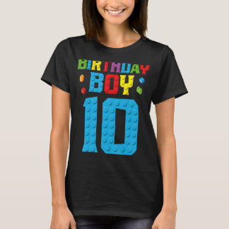 Master Builder 10. Geburtstag Junge Zehn 10 Jahre T-Shirt