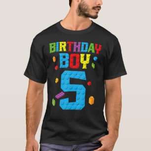 Master Builder 5 Birthday Boy 5 th Year Gebäude Br T-Shirt