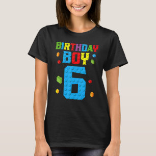 Master Builder 6. Geburtstag Junge 6 sechs Jahre g T-Shirt
