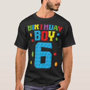 Master Builder 6. Geburtstag Junge 6 sechs Jahre g T-Shirt