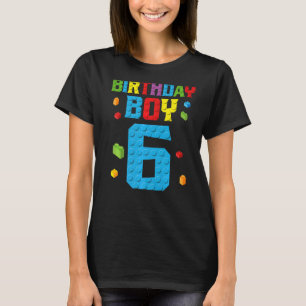 Master Builder 6. Geburtstag Junge 6 sechs Jahre g T-Shirt