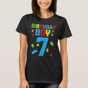 Master Builder 7th Birthday Boy 7 Sieben Year Buil T-Shirt