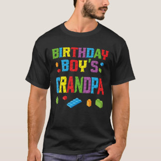 Master Builder Birthday Boy's Opa Gebäude Bri T-Shirt