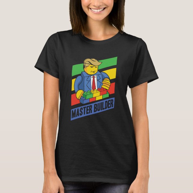Master Builder Building Blocks Men Women Youth  10 T-Shirt (Vorderseite)