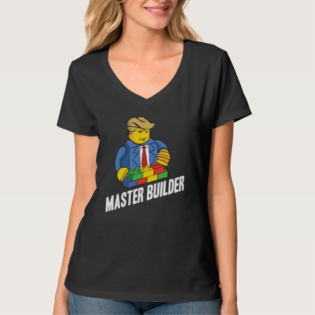 Master Builder Building Blocks Men Women Youth  28 T-Shirt (Vorderseite)