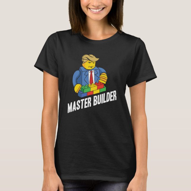 Master Builder Building Blocks Men Women Youth  28 T-Shirt (Vorderseite)