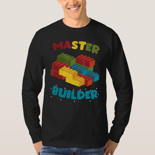 Master Builder Creative Blocks Gebäude Toys T-Shirt (Vorderseite)