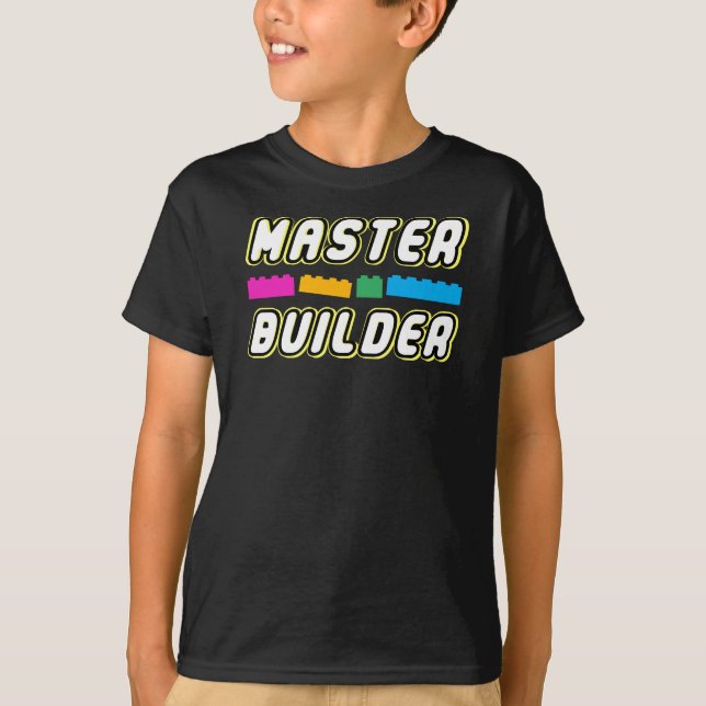 Master Builder - Funny Build Wall Builder T-Shirt (Vorderseite)