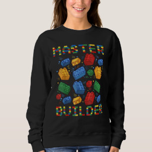 Master Builder Gebäude Blöcke für Jungen Kinder Mä Sweatshirt