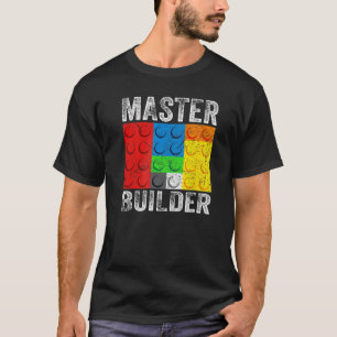 Master Builder Gebäude blockiert Brick Builders To T-Shirt