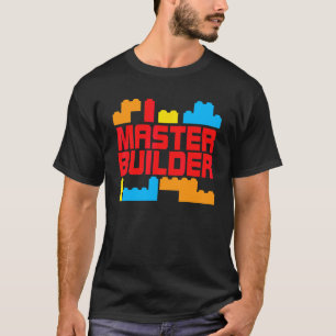 Master Builder Gebäude blockiert Brick Toys Kinder T-Shirt