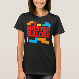 Master Builder Gebäude blockiert Brick Toys Kinder T-Shirt