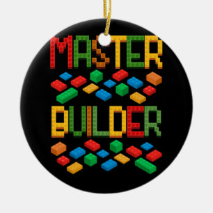 Master Builder Gebäude blockiert Bricks Dabbing Fi Keramik Ornament