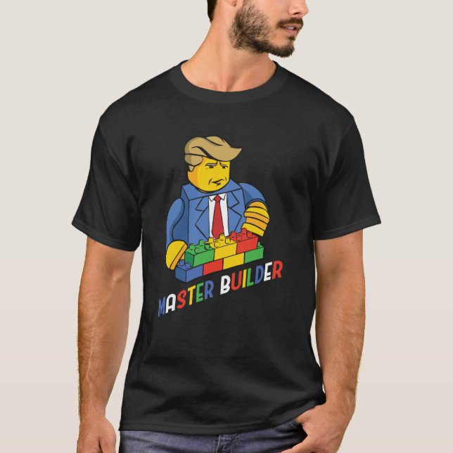 Master Builder Gebäude blockiert Männer Jugend 13 T-Shirt (Vorderseite)