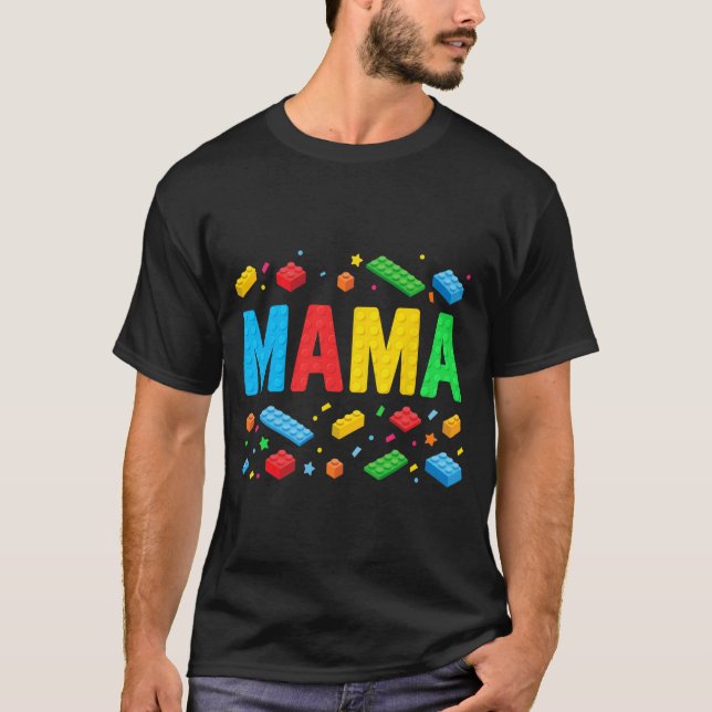 Master Builder Gebäude Bricks Blocks Funny Mother T-Shirt (Vorderseite)