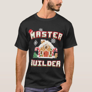 Master Builder Gingerbread House Construction Deko T-Shirt