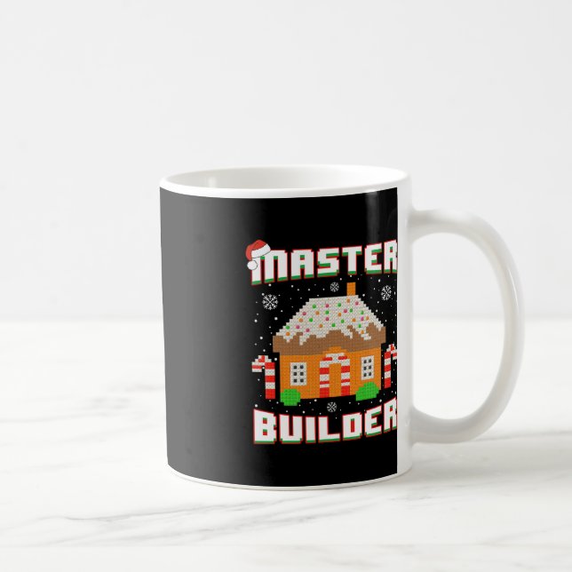 Master Builder Gingerbread House Weihnachtsblock B Kaffeetasse (Rechts)