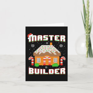 Master Builder Gingerbread House Weihnachtsblock B Karte