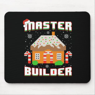 Master Builder Gingerbread House Weihnachtsblock B Mousepad