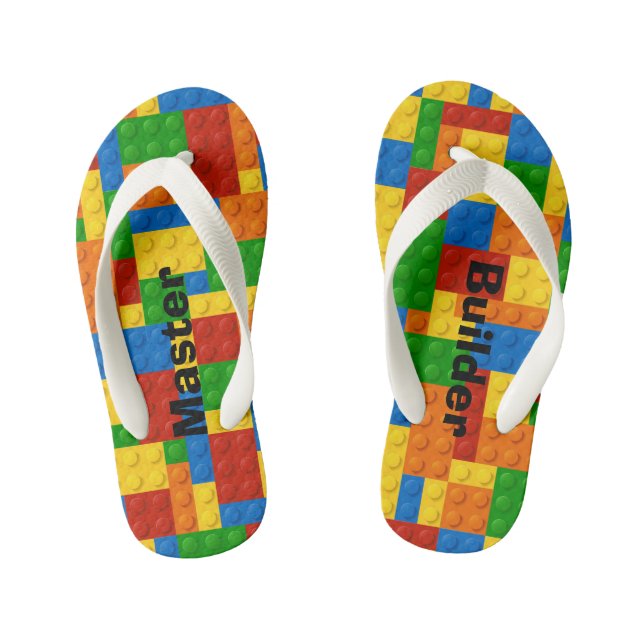 Master Builder Kids Blocks - Flip Flops (Fußbett)