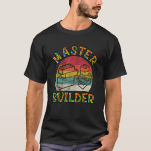 Master Builder Kids Gebäude blockiert Brick Toy Bi T-Shirt