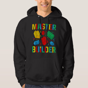 Master Builder Kids Gebäude blockiert Brick Toy Ma Hoodie