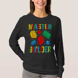 Master Builder Kids Gebäude blockiert Brick Toy Ma T-Shirt