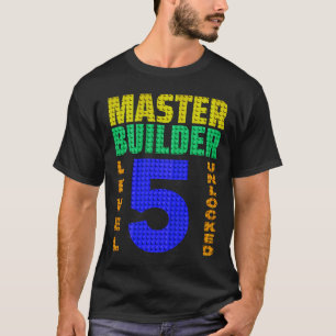 Master Builder Level 5 Unlock 5. Geburtstagsaufbau T-Shirt