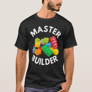 Master Builder Niedlich Block Gebäude Kids Boys 2 T-Shirt