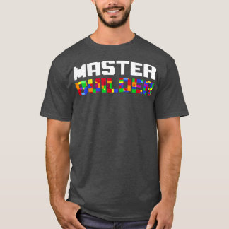 Master Builder Niedlich Block Gebäude Kids Toys Br T-Shirt