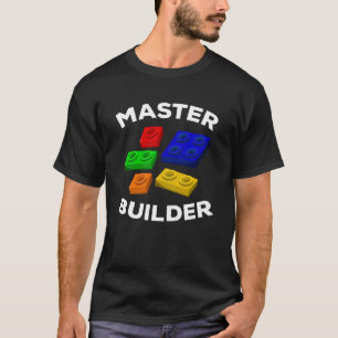 Master Builder Niedlich Block Gebäude Kids Toys Br T-Shirt