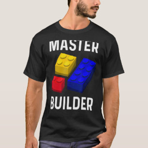 Master Builder Niedlich Block Gebäude Kids Toys Br T-Shirt