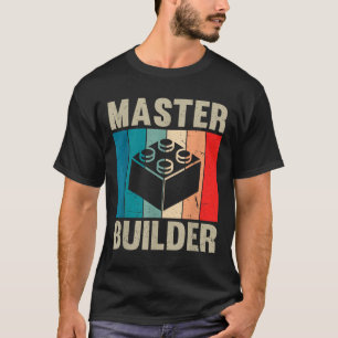 Master Builder Recto Jungen Bausteine Spielzeug T-Shirt