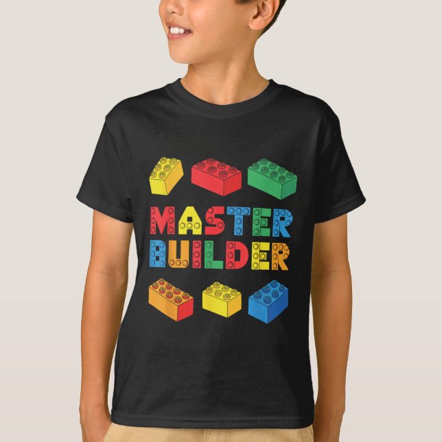 Master Builder Shirt Bricks blockiert Erwachsene K (Vorderseite)