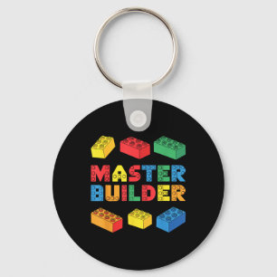 Master Builder Shirt Bricks blockiert Erwachsene K Schlüsselanhänger