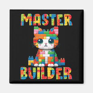 Master Builder Süße Katze Baustein Spielzeug Kitty Magnet