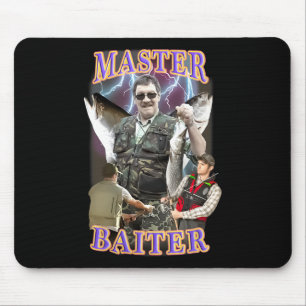 Master Byiter Vintag B Fishing Funny Angler Mousepad