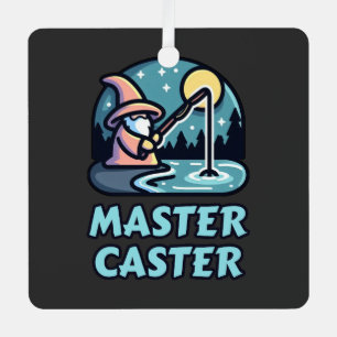 Master Caster Fantasy Fishing Ornament Aus Metall