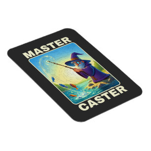 Master Caster - Zauberer für die Fischerei Magnet