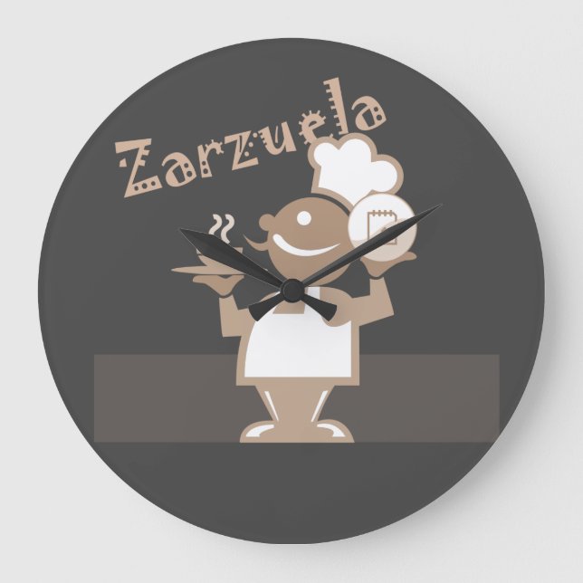 Master Chef klok Große Wanduhr (Vorderseite)