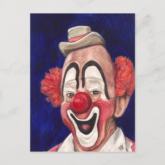 Master Clown Lou Jacobs Postkarte (Vorderseite)